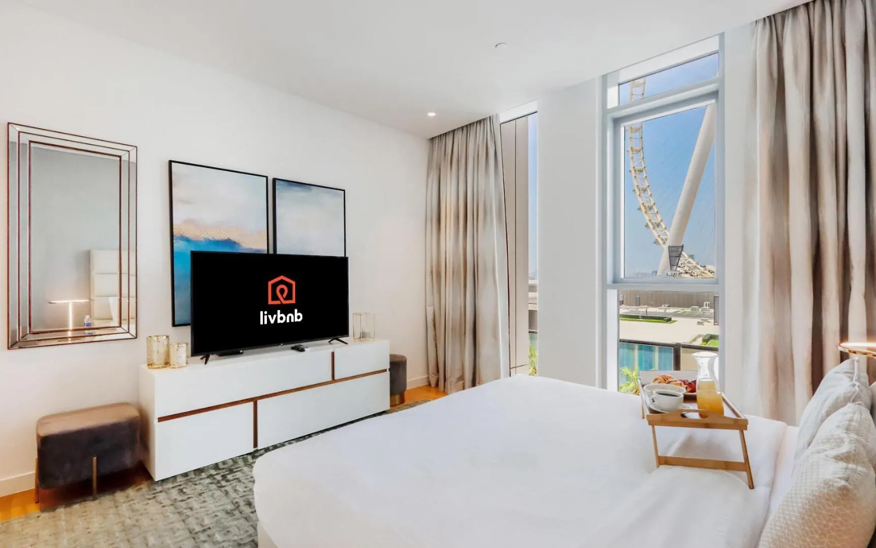 Livbnb-2Br Suite In Bluewaters With Ain Dubai View Vereinigte Arabische Emirate